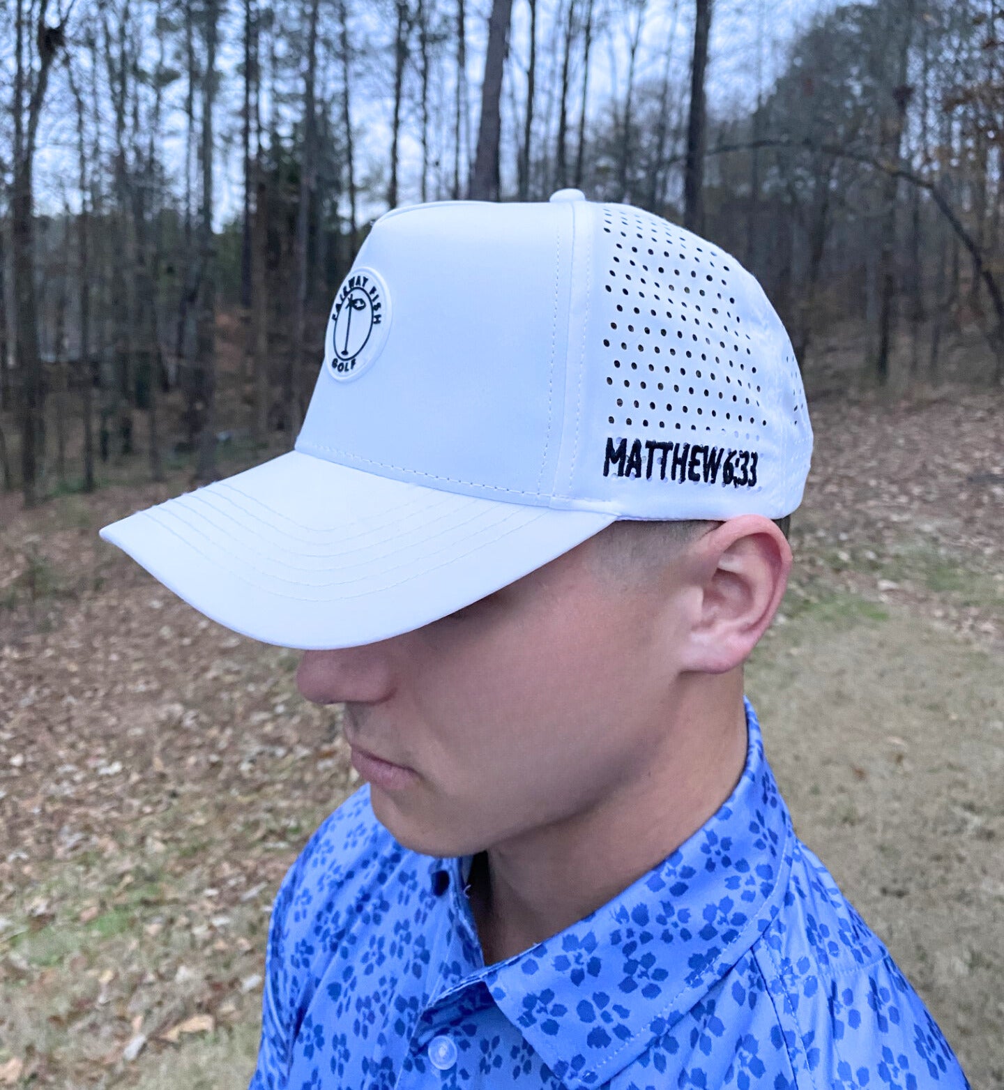 Fairway Fish Snapback Hat Matthew 6:33