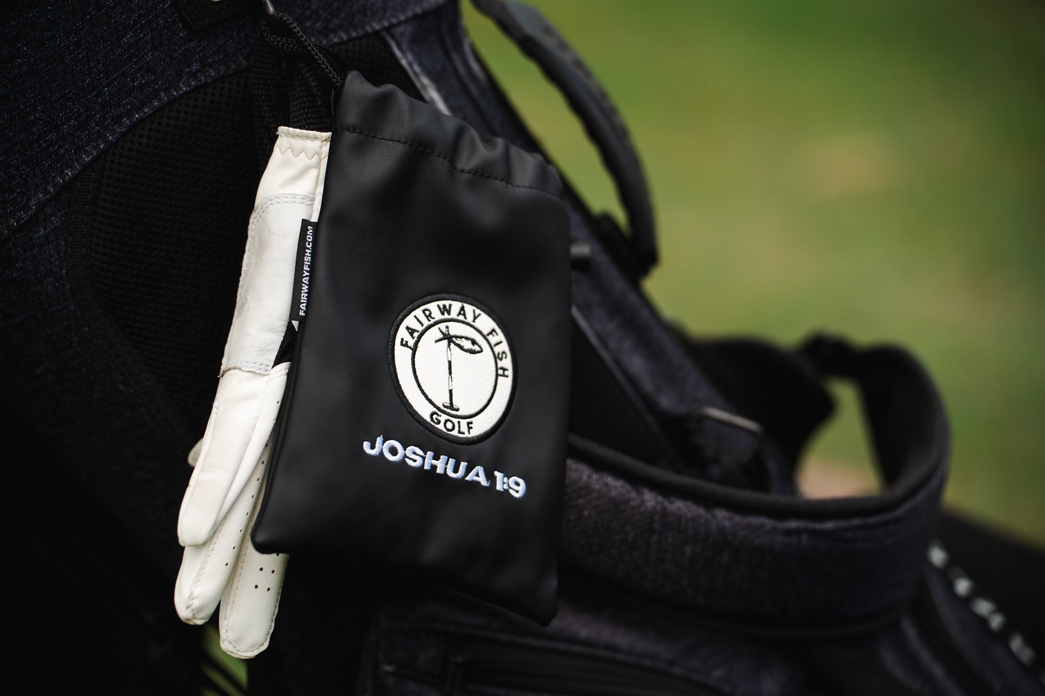 Fairway Fish Valuables Golf Pouch Joshua 1:9