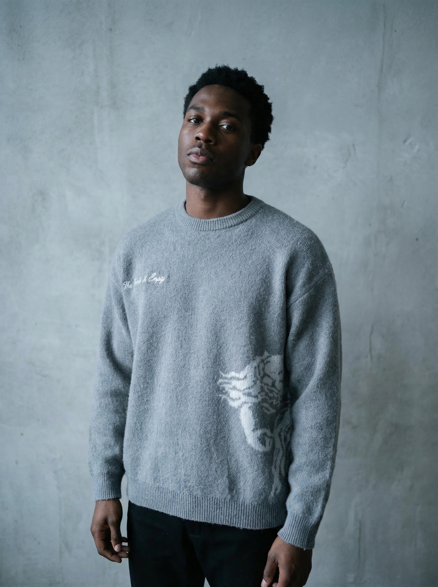 The Tomb is Empty Mohair Sweater GREY