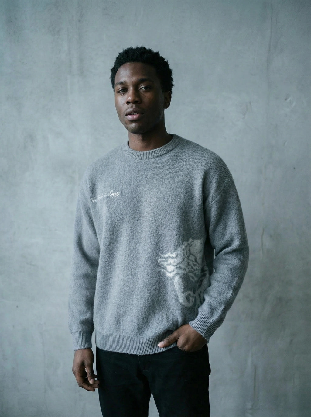 The Tomb is Empty Mohair Sweater GREY