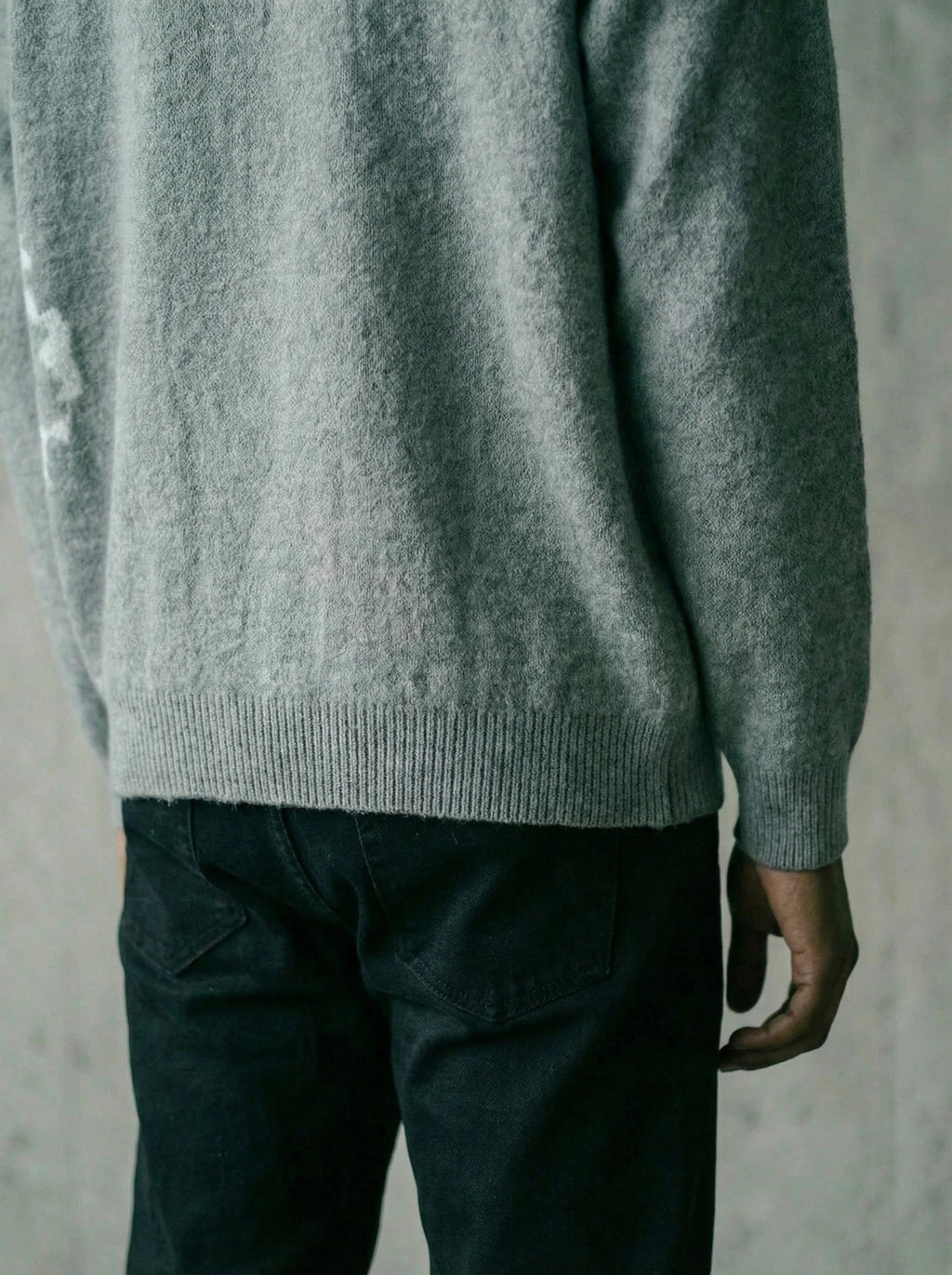 The Tomb is Empty Mohair Sweater GREY