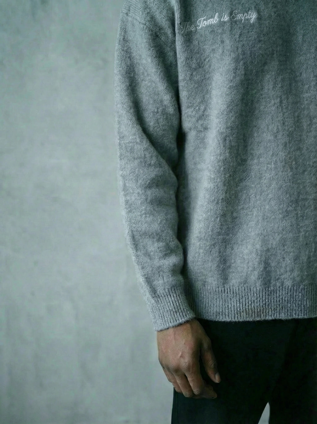 The Tomb is Empty Mohair Sweater GREY