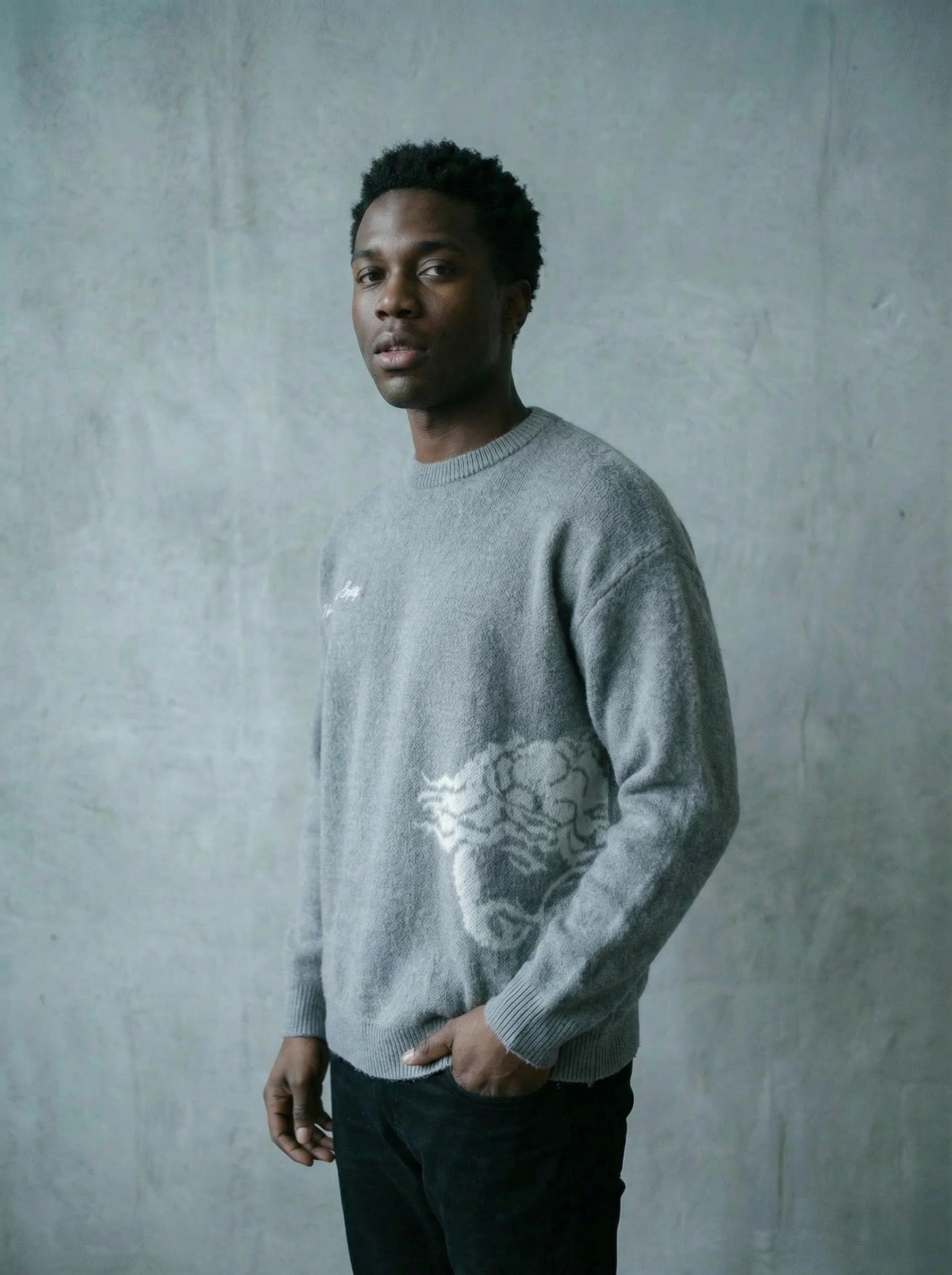 The Tomb is Empty Mohair Sweater GREY