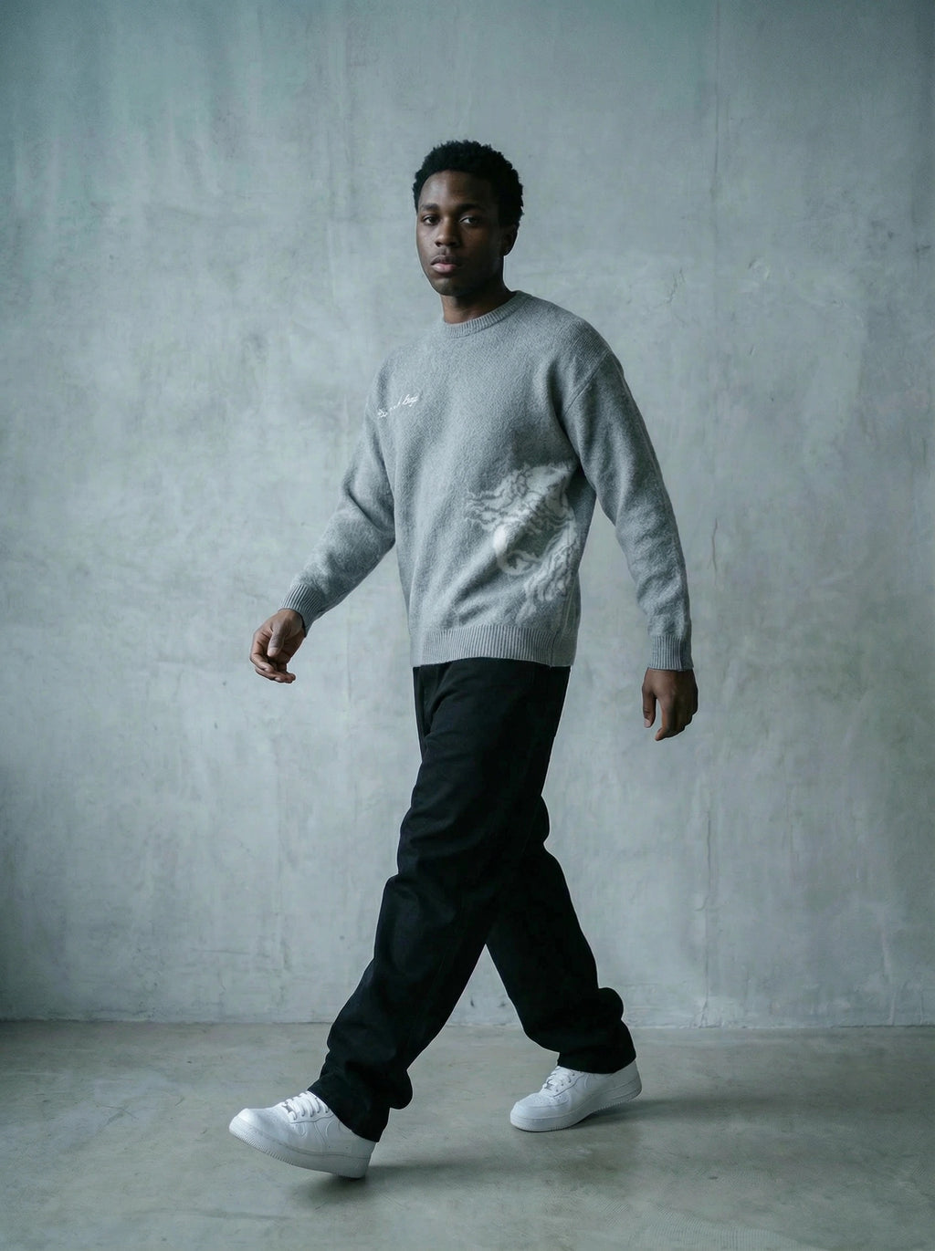 The Tomb is Empty Mohair Sweater GREY
