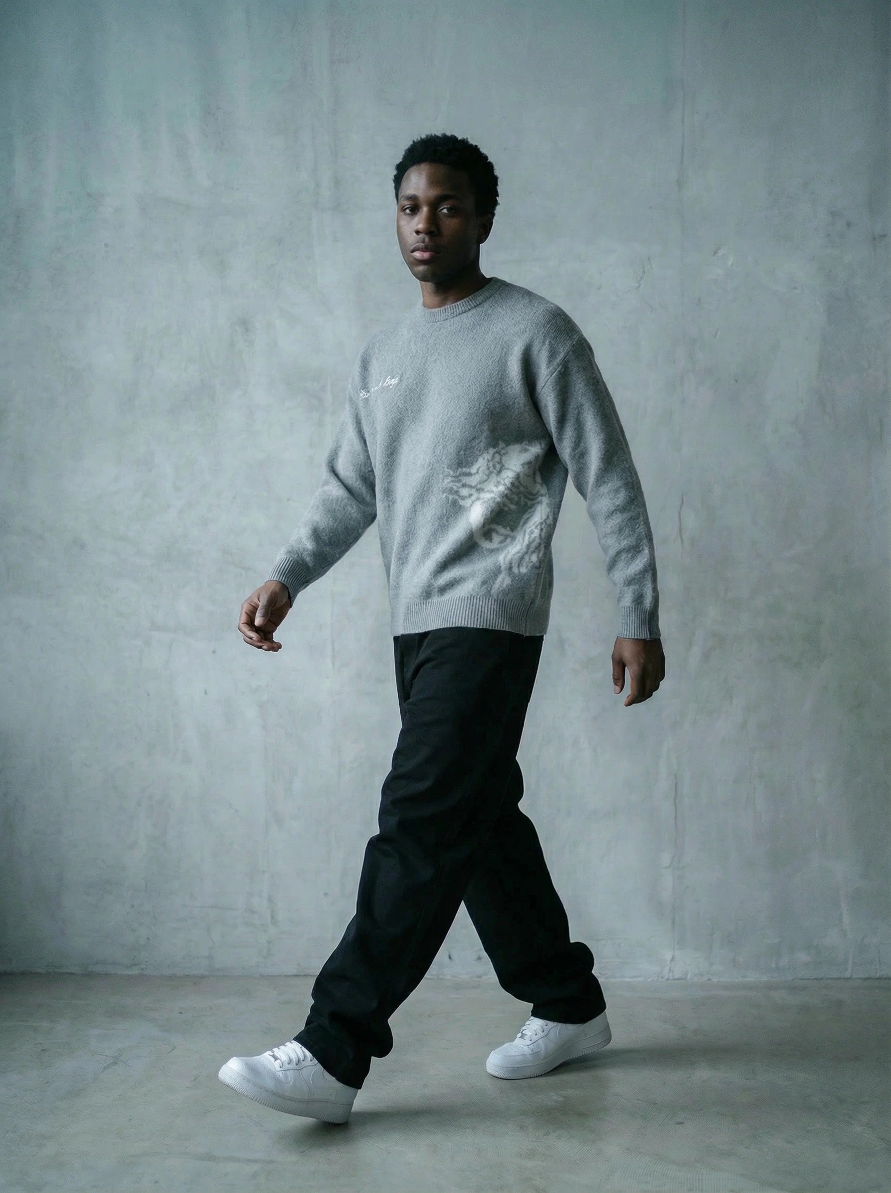 The Tomb is Empty Mohair Sweater GREY