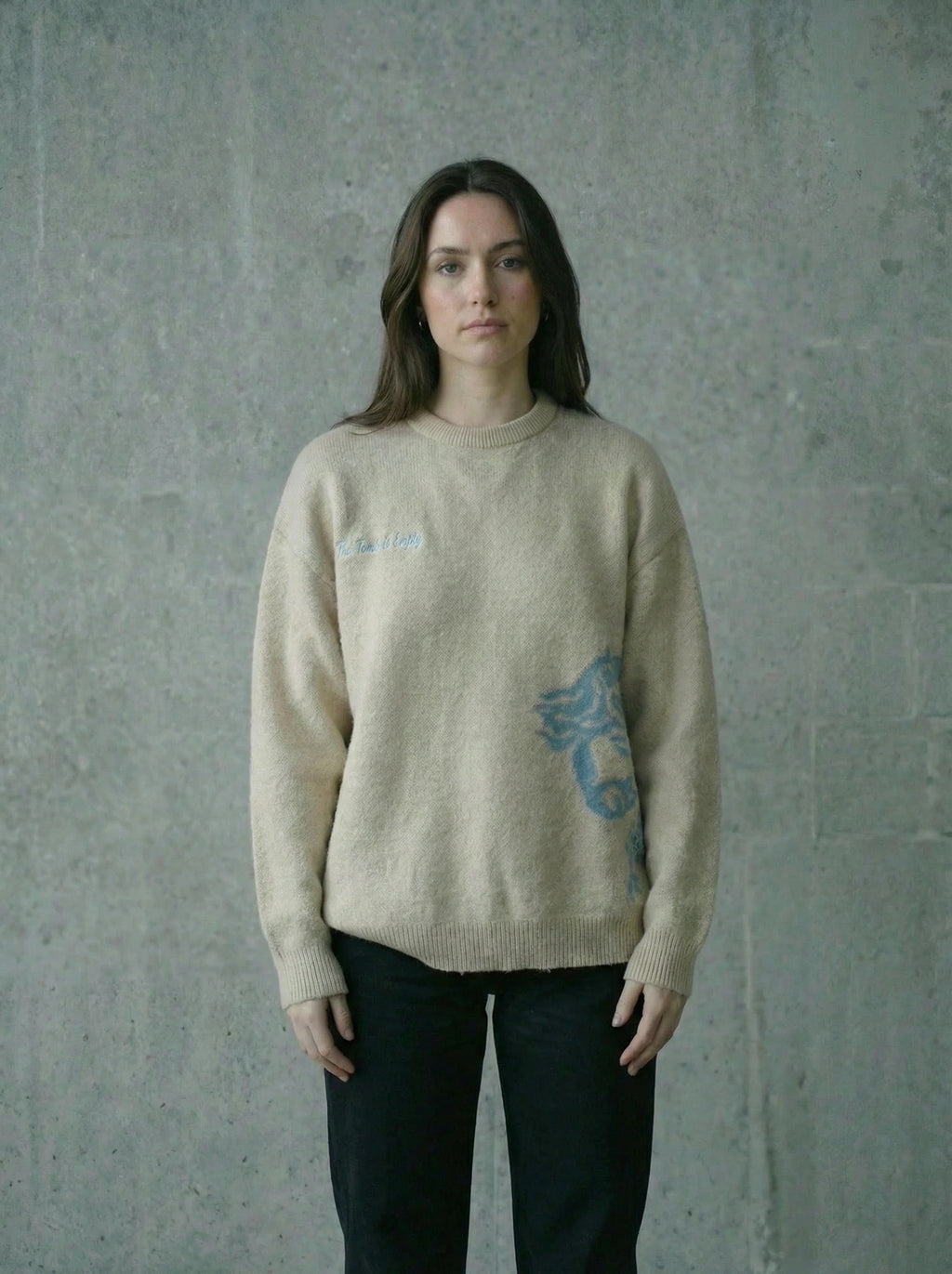 The Tomb is Empty Mohair Sweater BEIGE