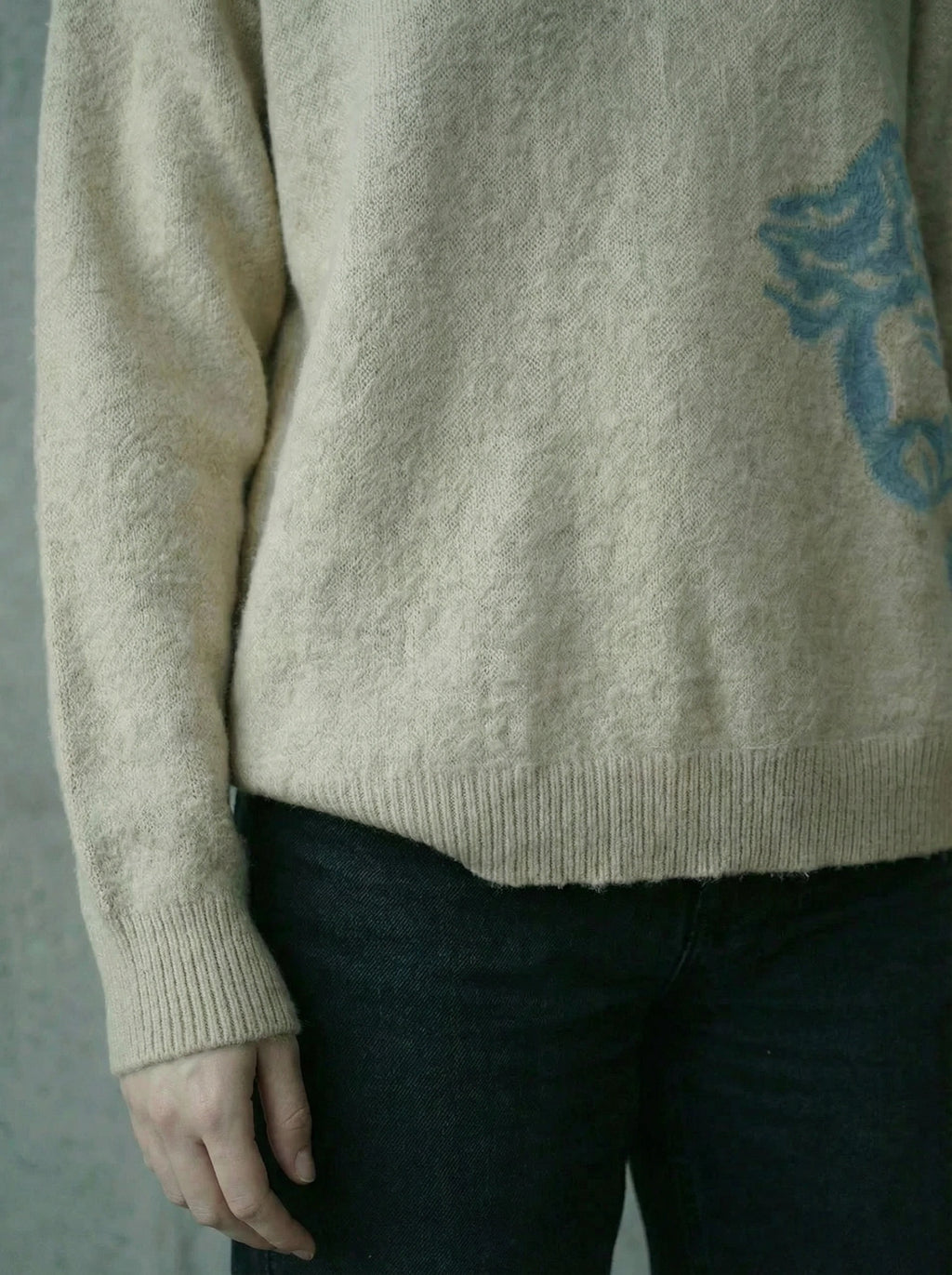 The Tomb is Empty Mohair Sweater BEIGE
