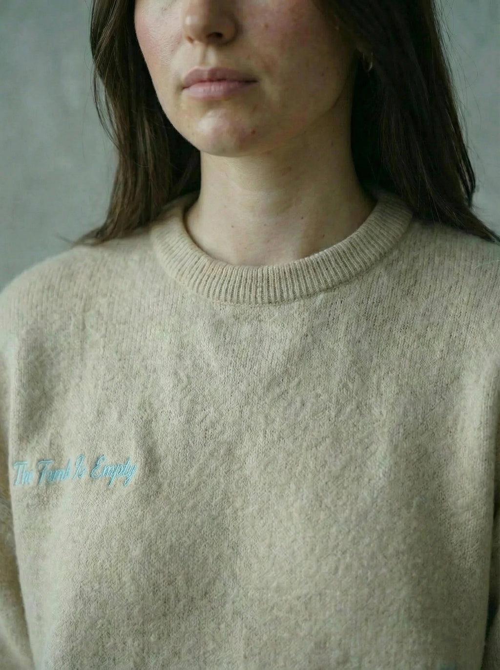 The Tomb is Empty Mohair Sweater BEIGE