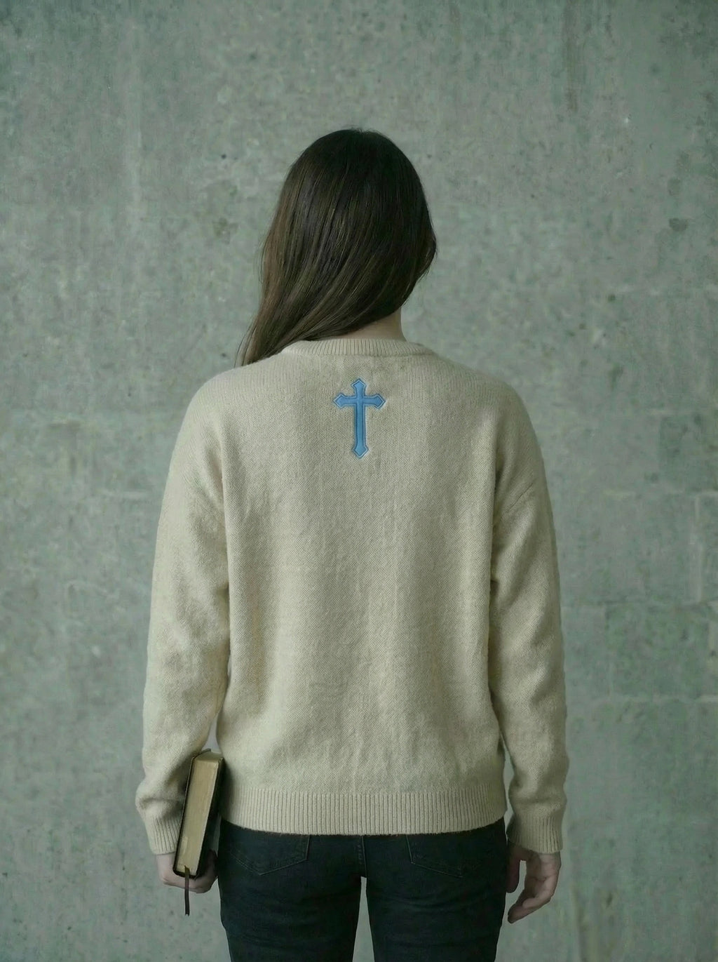 The Tomb is Empty Mohair Sweater BEIGE