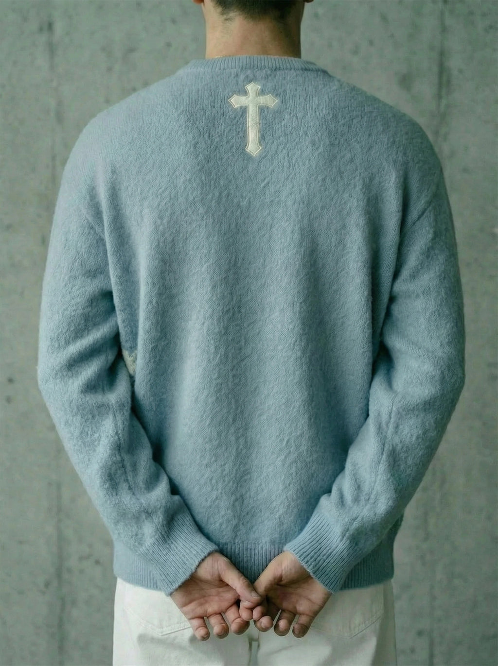 The Tomb is Empty Mohair Sweater BLUE