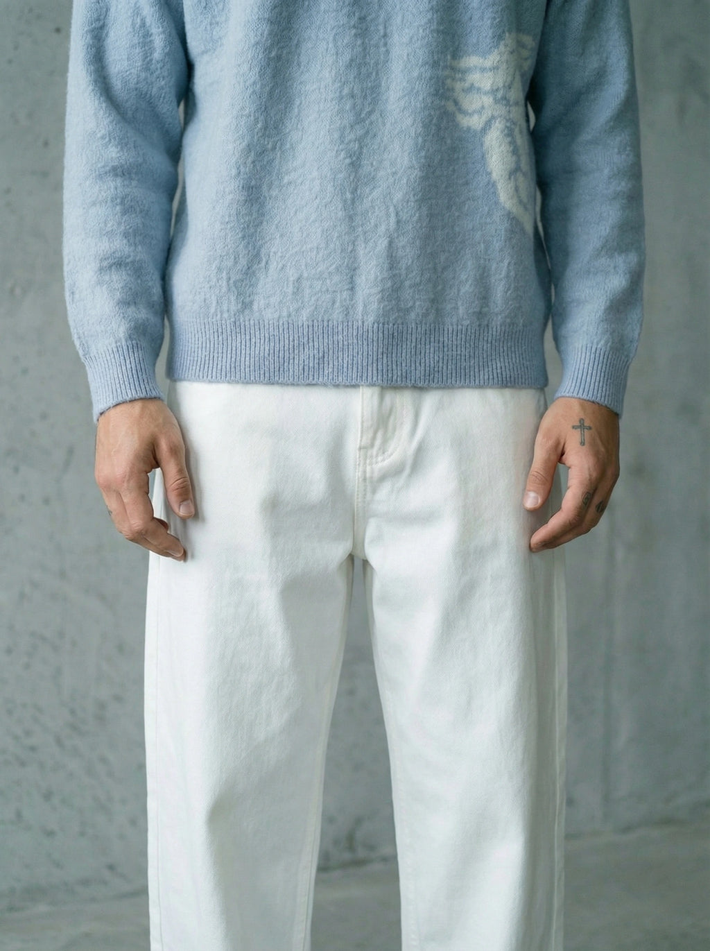 The Tomb is Empty Mohair Sweater BLUE