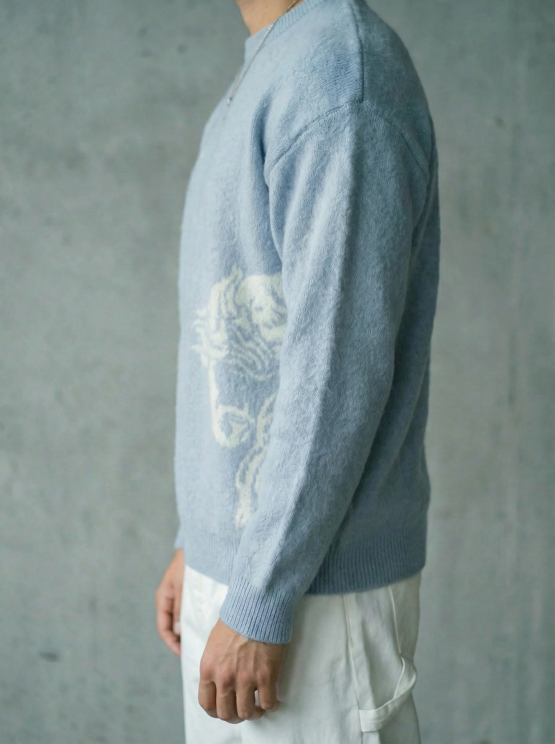 The Tomb is Empty Mohair Sweater BLUE