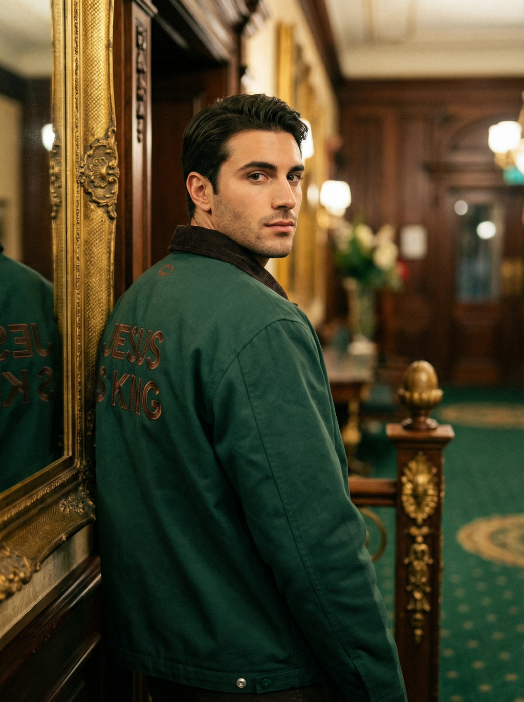 Jesus is King Jacket GREEN